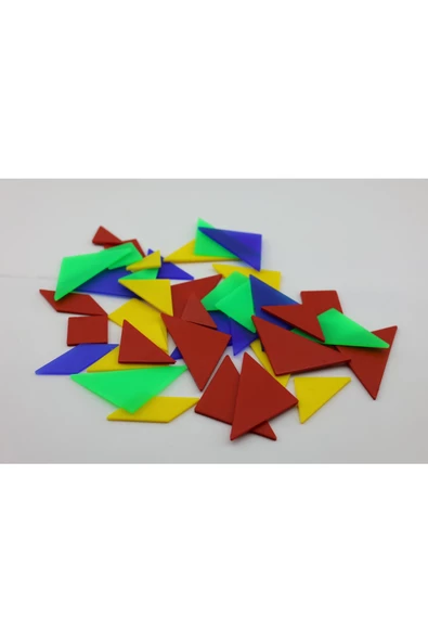 Luga Atölye Renkli Tangram Seti | Zeka Geliştiren Eğlenceli Bulmaca ürün görseli 1