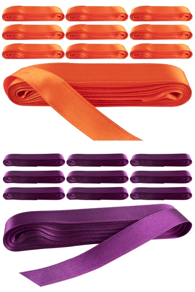 10 Ad Saten Kurdela 2 cm 10mt - Resim 2