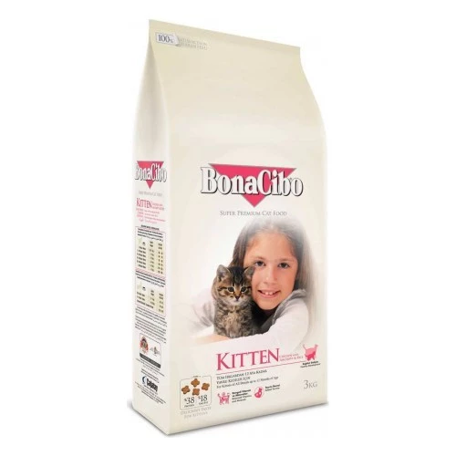 BonaCibo Kitten Yavru Kedi Maması 3 Kg - Yüksek Proteinli ve Gelişim Destekli ürün görseli 1
