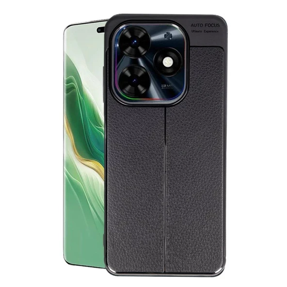 Gpack Tecno Spark Go 2024 Kılıf Niss Silikon Kamera Korumalı Deri Görünümlü ürün görseli 1