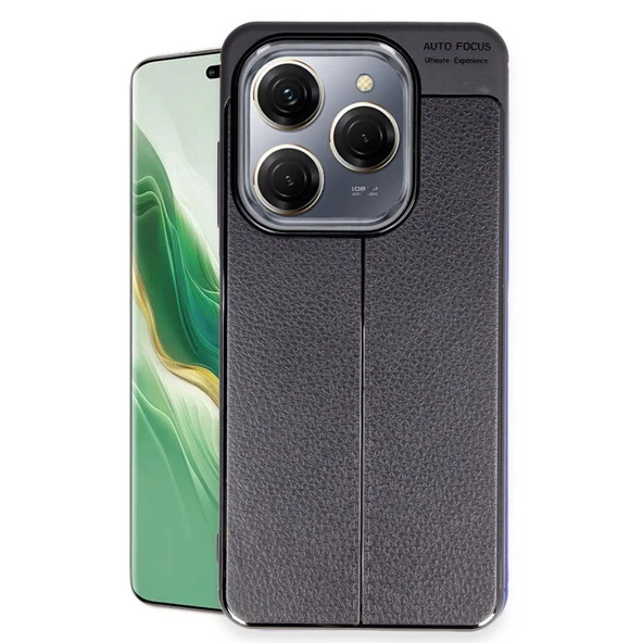 Gpack Tecno Spark 20 Pro Kılıf Niss Silikon Kamera Korumalı Deri Görünümlü ürün görseli 1