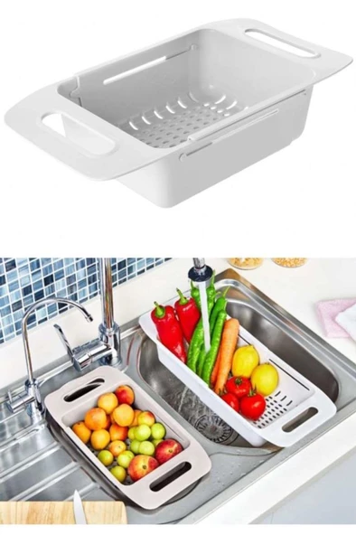 Geseus Boyu Ayarlanabilir Plastik Evye Süzgeç lavabo süzgeç-8119 ürün görseli 1