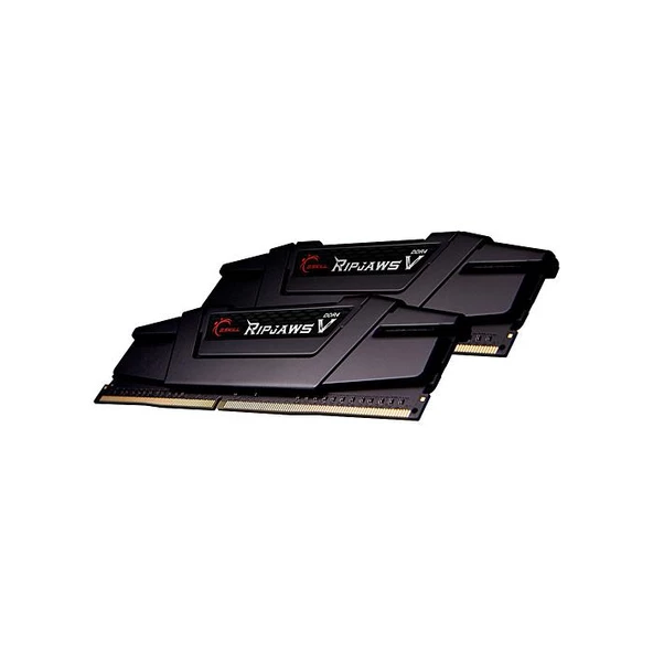 Gskill RipjawsV F4-3200C16D-32GVK Siyah DDR4-3200Mhz CL16 32GB (2X16GB) DUAL (16-18-18-38) 1.35V ürün görseli 1