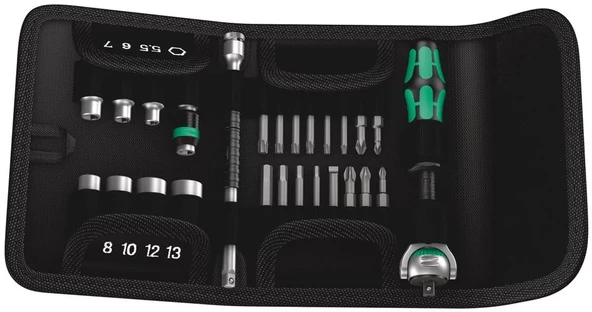Wera K. Kompakt Zyklop Cırcır Karma Set 1/4" Set 05051045001 ürün görseli 1
