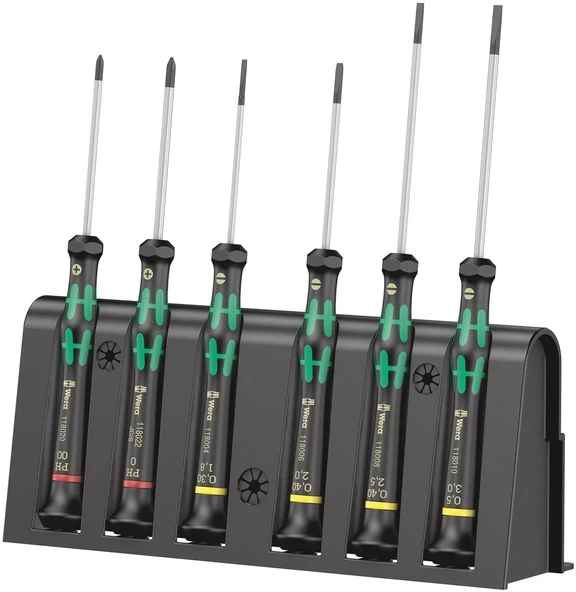 Wera 2035 Düz/6 A Mikro Ph/Yıldız-Düz Tornavida Set 05118150001 ürün görseli 1