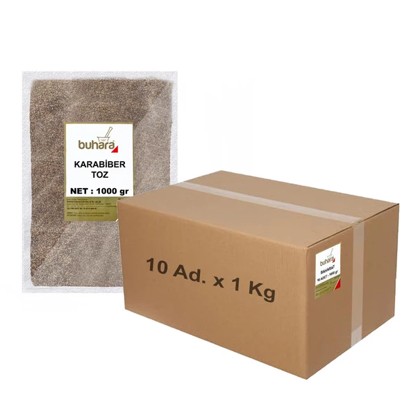Buhara Karabiber Toz Ekonomik Koli 1 Kg x 10 Ad. ürün görseli 1