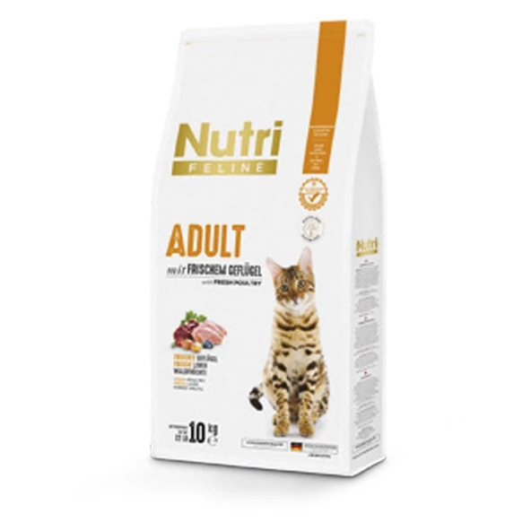 Nutri Feline 10Kg Yetişkin Tavuk Etli Adult Kedi Maması ürün görseli 1
