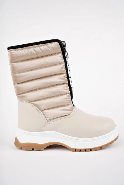 Muggo SUGAR Garantili Çocuk Unisex Rahat Kalıp Önü Fermuarlı İçi Kürklü Yağmur ve Kar Botu ürün görseli 1