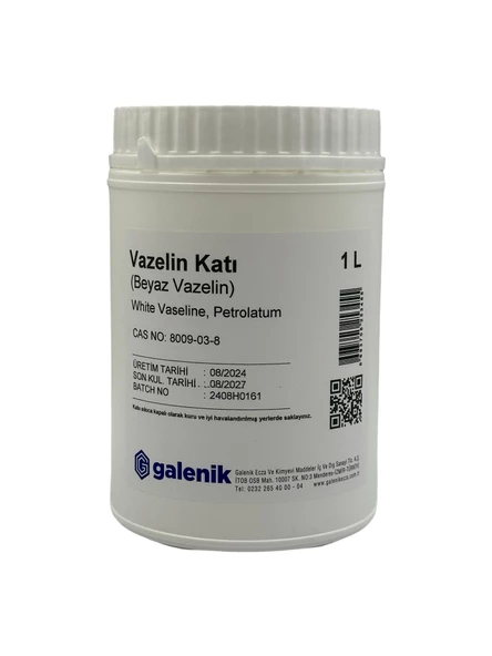 Galenik Vazelin Katı ( Beyaz Vazelin ) 1 lt ürün görseli 1