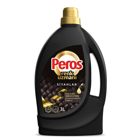 Peros Renk Uzmanı Kolajen Serum Etkisi Siyahlar Sıvı Deterjan 3 lt ürün görseli 1
