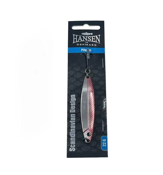 Hansen Pilgrim 7.8Cm 22G Kaşık Silver/Red ürün görseli 1