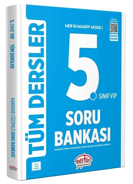 Editör Yayınları 5. Sınıf Maarif Modeli Tüm Dersler Soru Bankası ürün görseli 1