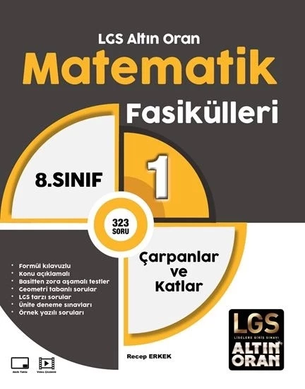 Altın Oran 8. Sınıf Matematik Fasikül Çarpanlar ve Katlar ürün görseli 1