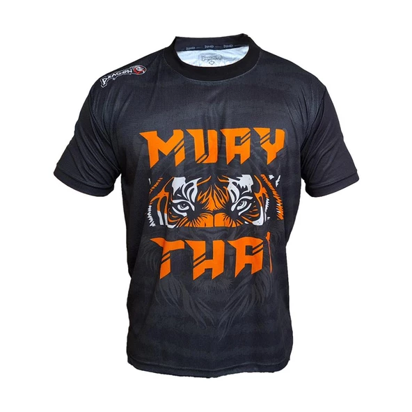 DragonDo TX711 Tiger Muay Thai Tişört Dijital Baskılı Muaythai Tshirt ürün görseli 1