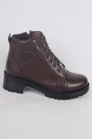 Pierre Cardin 54062 Hafif Topuklu Yandan Fermuarlı Ortapedik Tabanlı Kadın Kahverengi Kışlık Bot ürün görseli 1