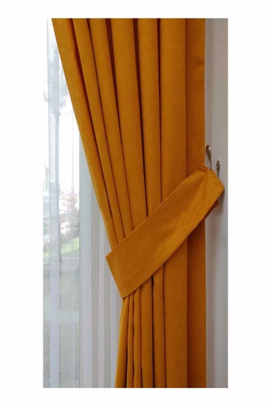 Oranj Ada Fon Perde Normal Pile 1'E 2,5 PİLE - Resim 2