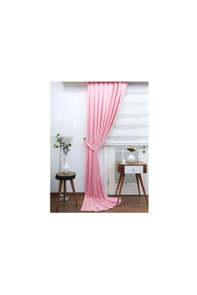 Pembe Ada Fon Perde Normal Pile 1'E 2,5 PİLE - Resim 4