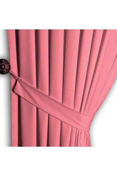 Pembe Ada Fon Perde Normal Pile 1'E 2,5 PİLE - Resim 3