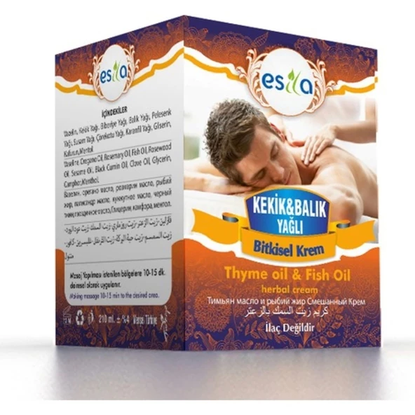 Esila Kekik ve Balık Yağlı Masaj Kremi 210 ML 1Adet ürün görseli 1