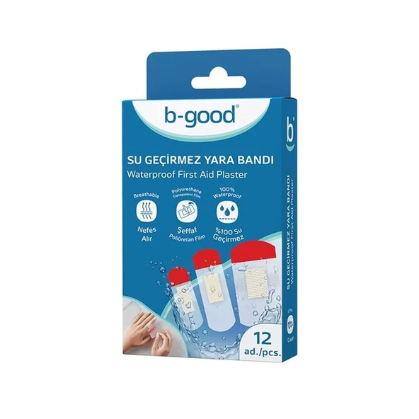 B-Good Su Geçirmez 12'li Yara Bandı ürün görseli 1