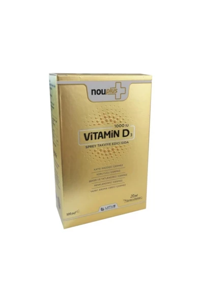 Nouplus D Vitamini 1000 Iu Sprey Damla 20ml ürün görseli 1