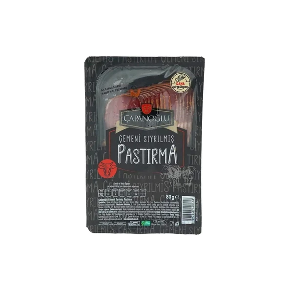 Çapanoğlu Çemeni Sıyrılmış Pastırma 80 gr ürün görseli 1