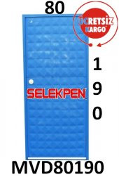 80X190 MAVİ DOLU DEMİR KAPI thumbnail 1
