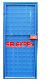 80X190 MAVİ DOLU DEMİR KAPI thumbnail 2