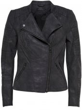 ONLY BAYAN DERİ CEKET 15102997 LEATHER BIKER thumbnail 1
