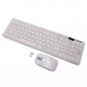 Kablosuz Klavye Mouse Seti Q Multimedia Klavye 2.4Ghz TV Uyumlu thumbnail 1