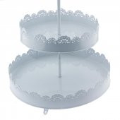 İşlemeli Metal Cupcake Standı 3 Katlı thumbnail 6