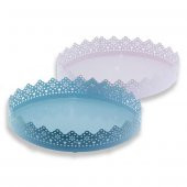 Oval Metal Tepsi 29x21cm thumbnail 2