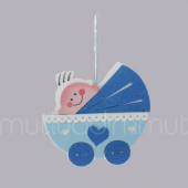 Pusette Bebek Keçe Kapı Süsü Küçük 13x13cm thumbnail 2