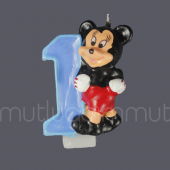 Mickey Mouse 1 Yaş Doğum Günü Mum thumbnail 1