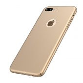 FitCase Rubber iPhone 7 Kılıf Sert Arka Kapak Gold thumbnail 2