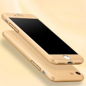 iPhone 7-8 360 Derece Koruma Arka Kapak Gold thumbnail 3