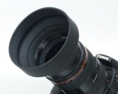 77mm ÜÇ KADEMELİ KAUÇUK LENS HOOD (Parasoley) thumbnail 1