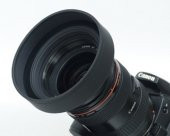 77mm ÜÇ KADEMELİ KAUÇUK LENS HOOD (Parasoley) thumbnail 2