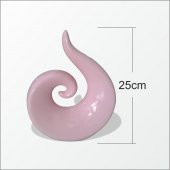 Seramik Pudra Pembe Küçük Sol Biblo thumbnail 2