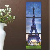 Mdf Paris Manzaralı Tablo Duvar Saati thumbnail 3