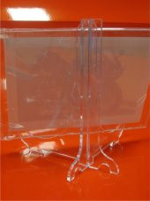 18cm Şeffaf Plastik Vitrin Stand Ayak thumbnail 1