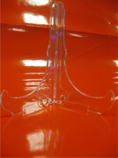 18cm Şeffaf Plastik Vitrin Stand Ayak thumbnail 6
