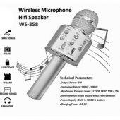 Sihirli Karaoke Mikrofon Bluetooth Sd Card Mikrofonu thumbnail 9