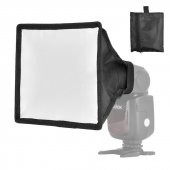 Universal 15x17cm Flaş Softbox Diffuser, Canon Nikon Sony Pentax thumbnail 1