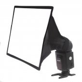 Universal 30x20cm Flaş Softbox Diffuser, Canon Nikon Sony Pentax thumbnail 2
