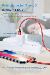 Baseus Yiven Type-C to İphone 1M Bir Ucu Type c Bir Ucu İphone thumbnail 2