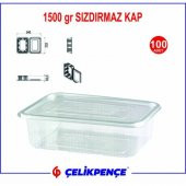 1500 gr. Plastik Sızdırmaz Kap 100 Adet thumbnail 2