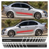 Mitsubishi Lancer Yan Şerit Oto Sticker thumbnail 3