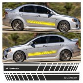 Mitsubishi Lancer Yan Şerit Oto Sticker thumbnail 1