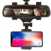 Evrensel Telefon Navigasyon Araç Ayna Tutucu thumbnail 1